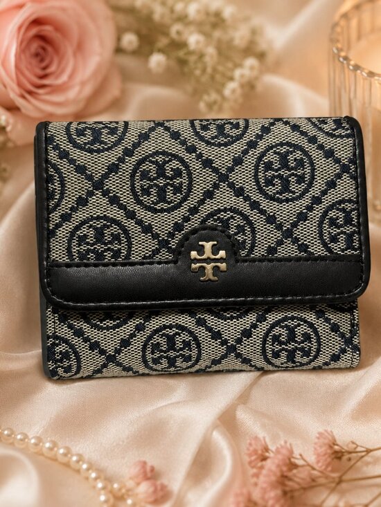 Tory Burch Handbags - Tory Burch T Monogram Contrast Embossed Small Envelope Wallet